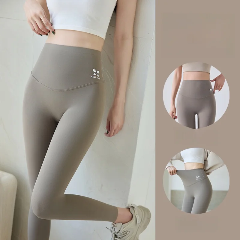 

Женские тонкие летние леггинсы для йоги из хлопка с эффектом облачной мягкости, без видимых швов, для весны и осени, 100% хлопок, базовый слой.