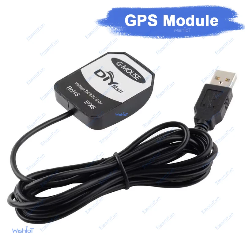 VK-162 USB GPS Receiver Dongle High-Sensitivity External Antenna for Raspberry Pi Windows/Linux Navigation Google Earth