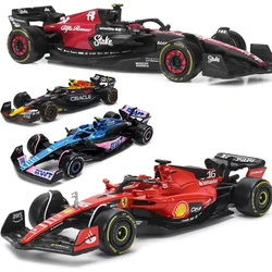 ブラーゴ-ディーキャスト合金玩具車モデル、f1 Fevari、sf23、レッドブル、rb19、alpine a523、alfa Romeo c43、f1、超式、ギフト、2023