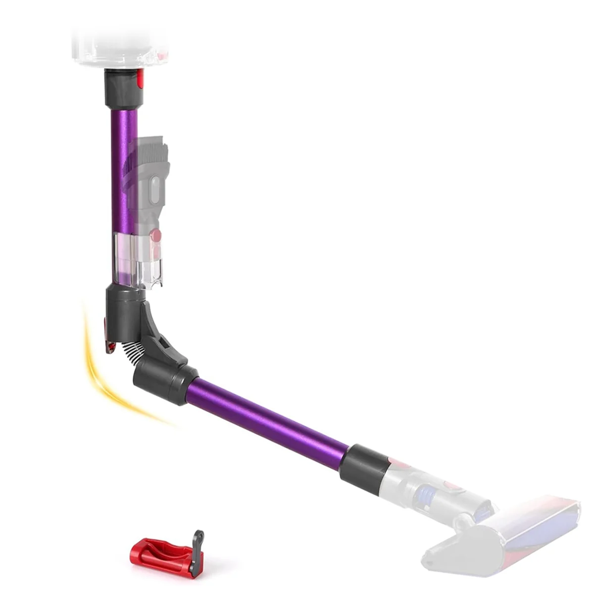 Varita de extensión plegable Compatible con Dyson V7V8V10 V11 V15, accesorios de vacío inalámbricos, reemplazo de varita de liberación rápida