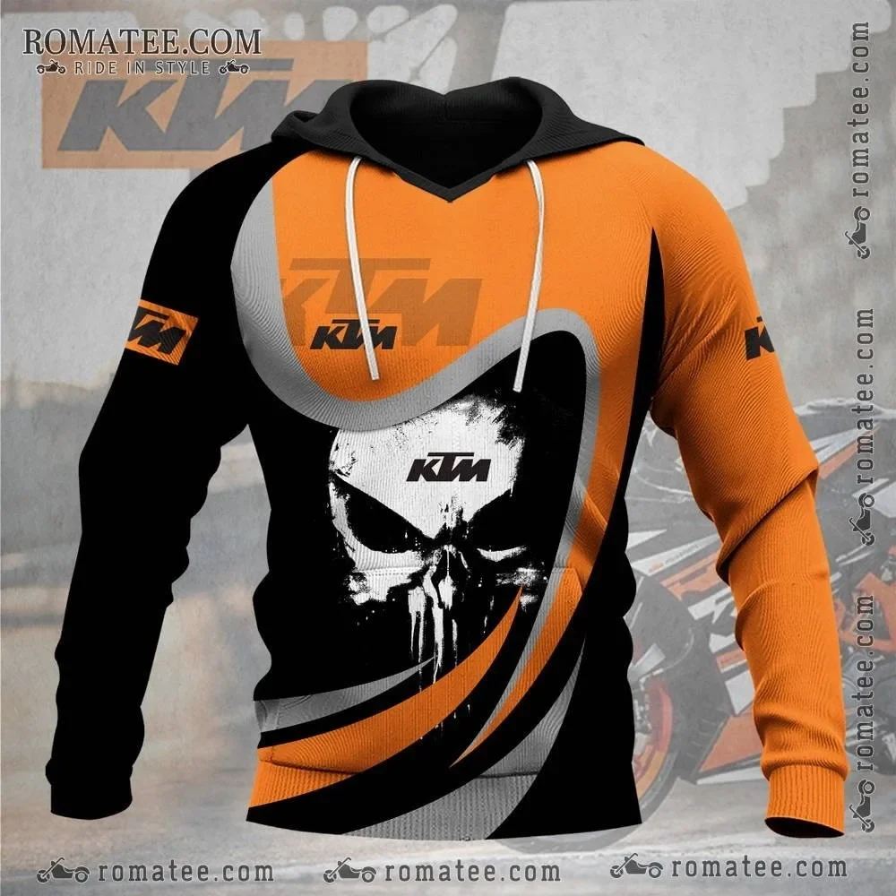 Long Sleeves Comfortable Warm Off-Road Motorcycle Riding Adult Sport Hoodies New Style 3D Printed Pattern Fashion KTM Hoodies