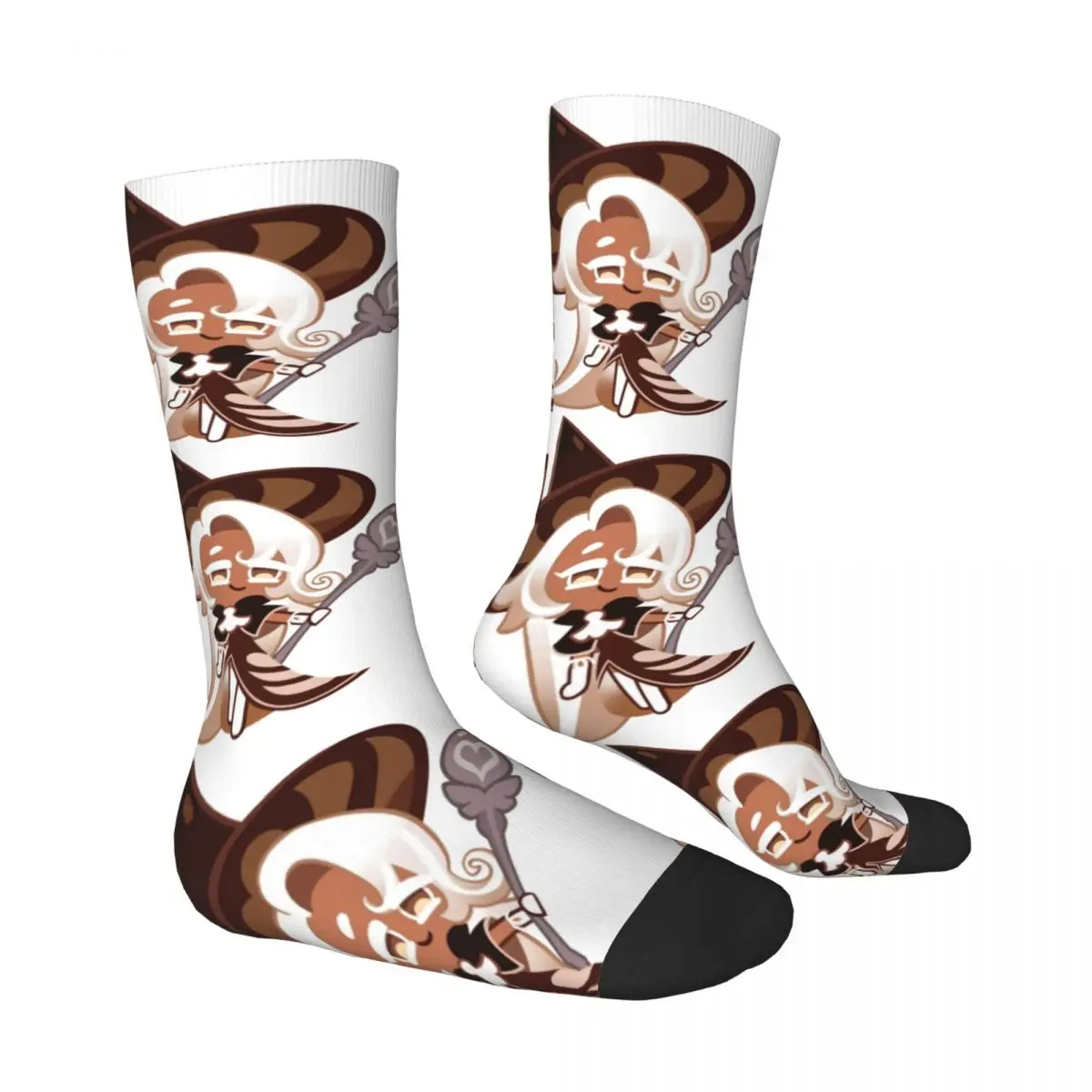 Latte Cookie Cookie Run Kingdom Socks Novelty Stockings Adults Men High Quality Cycling Socks Winter Design Anti Bacterial Socks