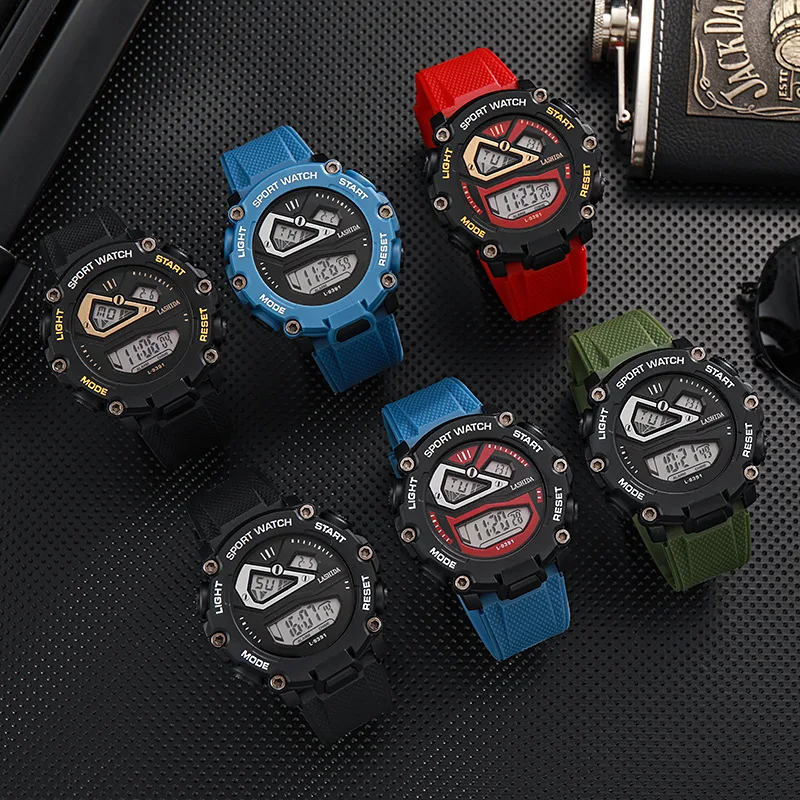 Creative Men's Sport Watch Multifunction Sports Digital Watch for Men Waterproof Electronic Countdown Mens Fitness Wristwatches