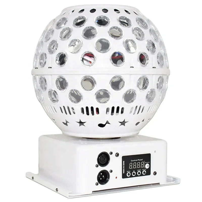 Cheap And Fine Hot Sale 2022 60W LED Crystal Magic Ball Disco Laser Stage Lights RGBW 4In1 Sound Control For KTV Room DJ Dance F