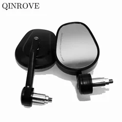 22mm Motorcycle Handlebar End Mirror Aluminum Alloy Rearview Mirror Universal For VOGE 525R 300R 300DS CFMOTO YAMAHA Benelli BMW