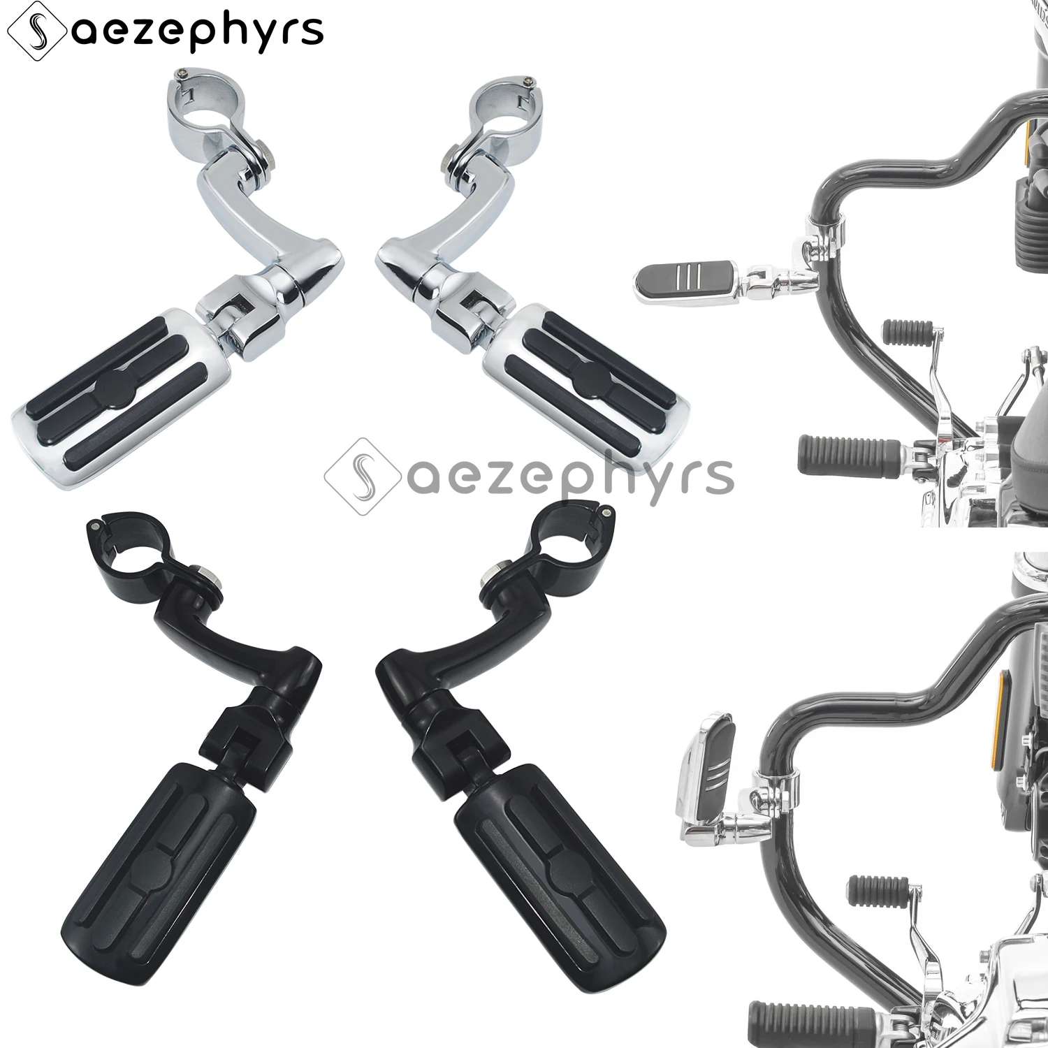 

Motorcycle Road Footpegs Kit 1" 1.25" 1.38" for Harley Touring Softail Electra Street Glide Road King Sportste Honda Kawasaki