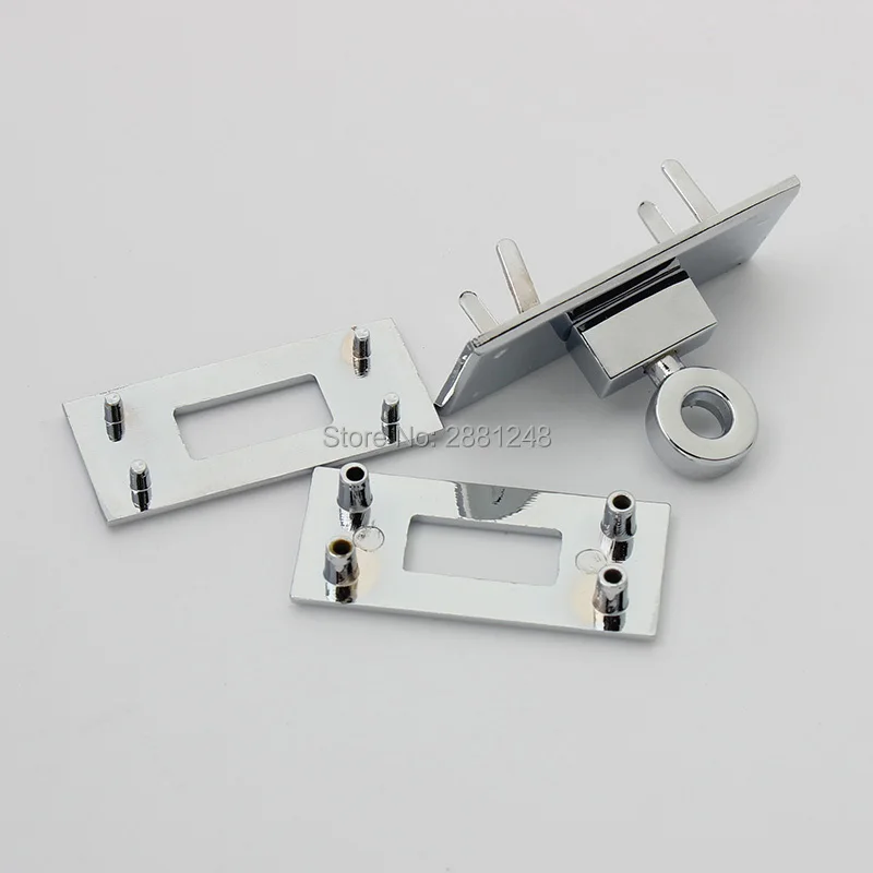 New Rectangle Eyelets Hanger Metal Lock for Bag Hardware Wholesale Fashion a Set of Locks Fitting Woman Handbag Bag Accessories