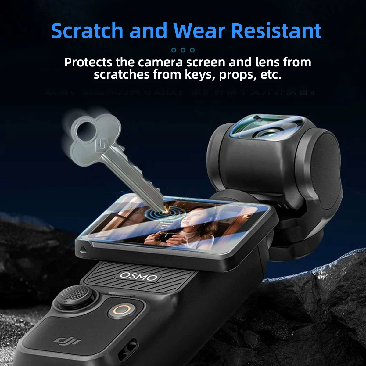 Tempered Glass Flim for DJI OSMO Pocket 3 Screen Protector Anti-Scratch Lens Film Protective Cover for DJI Pocket 3 Accessories