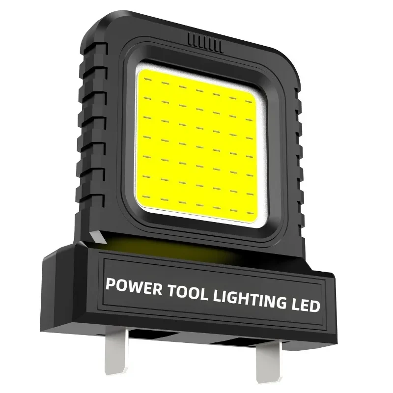 LED-Arbeitsleuchte, Scheinwerfer mit 2 USB-Ladeanschlüssen für Makita 18 V Li-Ionen-Akku, elektrische Taschenlampe für Camping im Freien – Detail 14