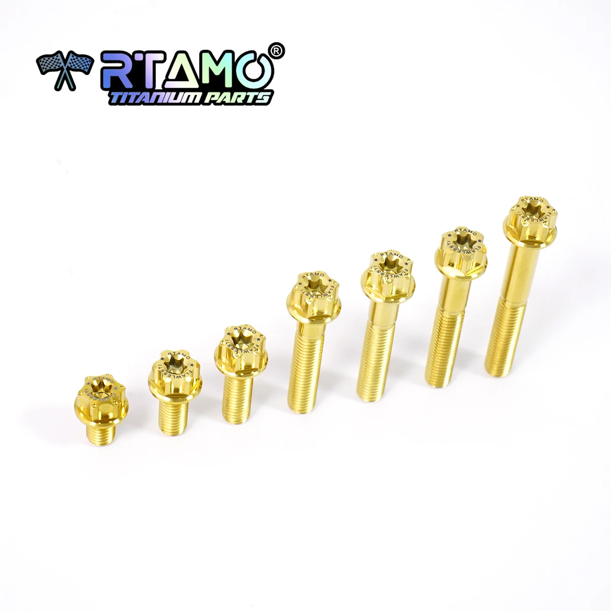 RTAMO Titanium Bolt M10X23/25/30/50/55/60/70X1.5Pitch Torx Head Flange Screws for Bicycle and Motorbike Modification (1PC)