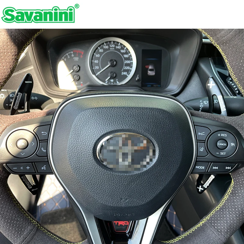 Savanini Aluminum Steering Wheel Shift Paddle shifter For Toyota new Camary gen 8 2018 year auto Car Accessories Styling