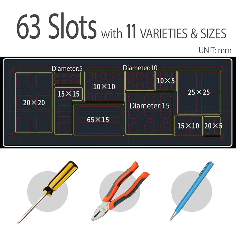 New Portable Cross Screw Driver Storage Rack Organizers Screwdriver Hex Screwdriver Organizers Holder RC Tools Kit