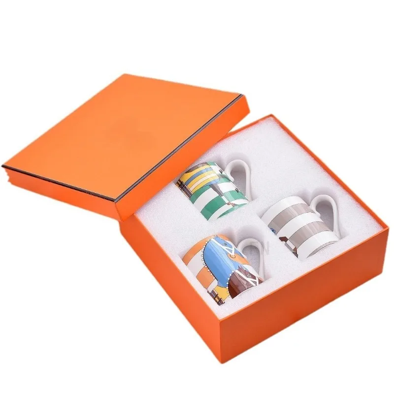 Ceramic 300ml Mug Large Capacity Water Cup for Home Daily Use Stylish Coffee Tea Cup Durable Tableware for Office Kitchen