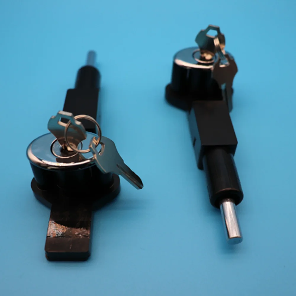 1 قطعة قفل ثلاجة مزدوج الباب مع مفاتيح الفريزر التجاري سبائك الزنك قفل مضاد للسرقة قفل قطع غيار الخزانة الباردة