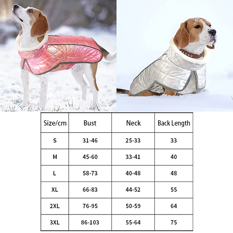 Ropa reflectante impermeable para perros, trajes de invierno para perros, fiesta de Navidad, abrigo de esquí cálido a prueba de viento para exteriores, Bulldog Francés y Labrador