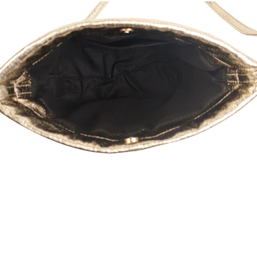 Goldene Abendtasche mit Kordelzug, leicht, tragbar, für Sonntagspartys, zum Einkaufen, vielseitige Handtasche zum Aufbewahren von Mobiltelefonen, Umhängetasche – Detail 9