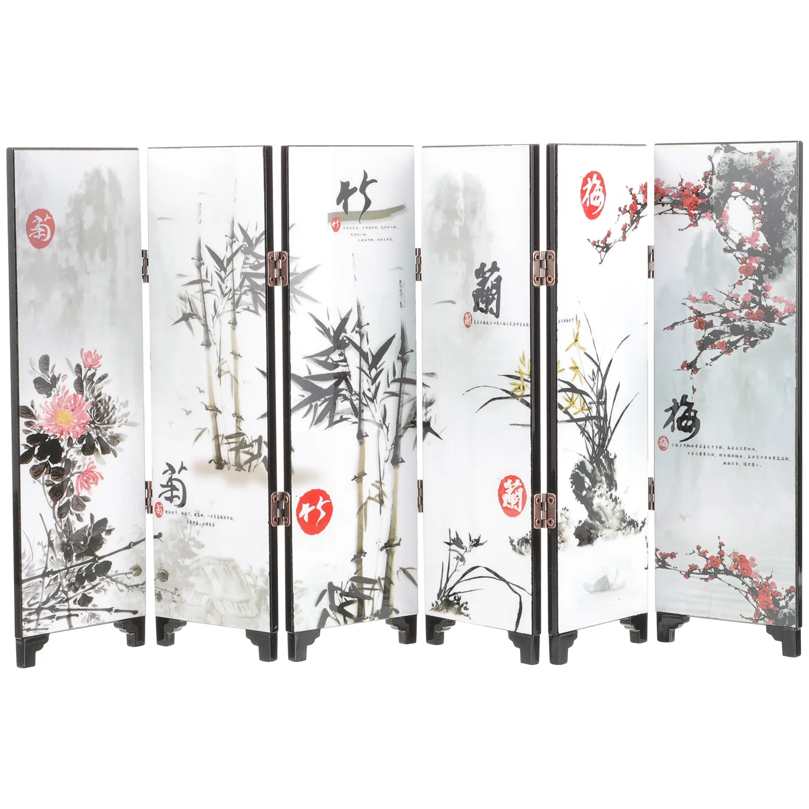 

Changing Room Divider Decorative Screen Ornaments Vintage Dividers with Shelves