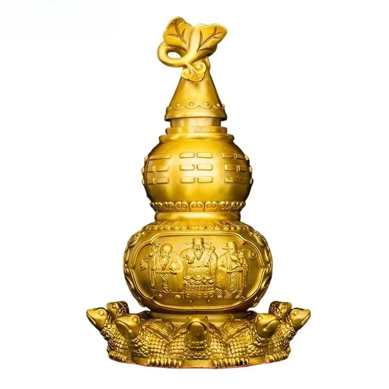 Home decoration accessories 1pcs  Bagua gourd ornament Office Feng Shui Ornament Store opening gifts metal handicrafts