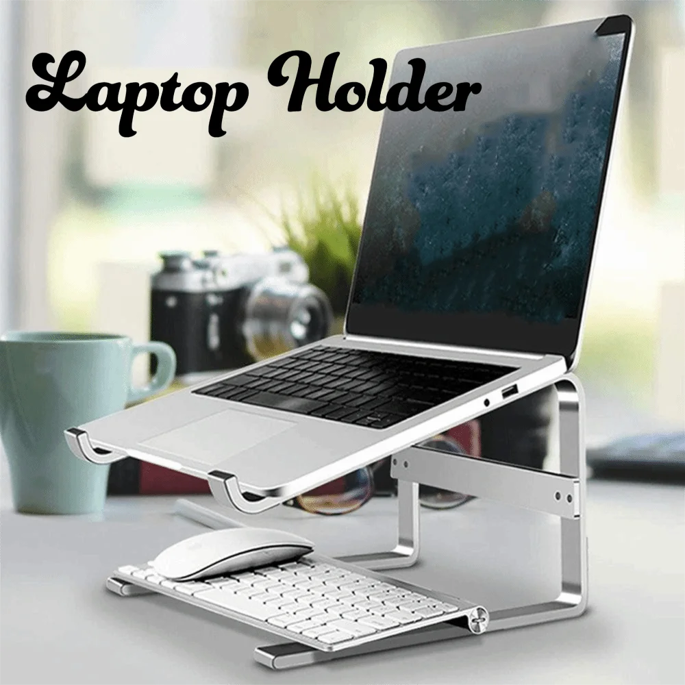 Universal Double Layer Laptop Stand Iron Ventilated Notebook Riser Detachable Mount Universal Base Laptop Holder Desktop Use