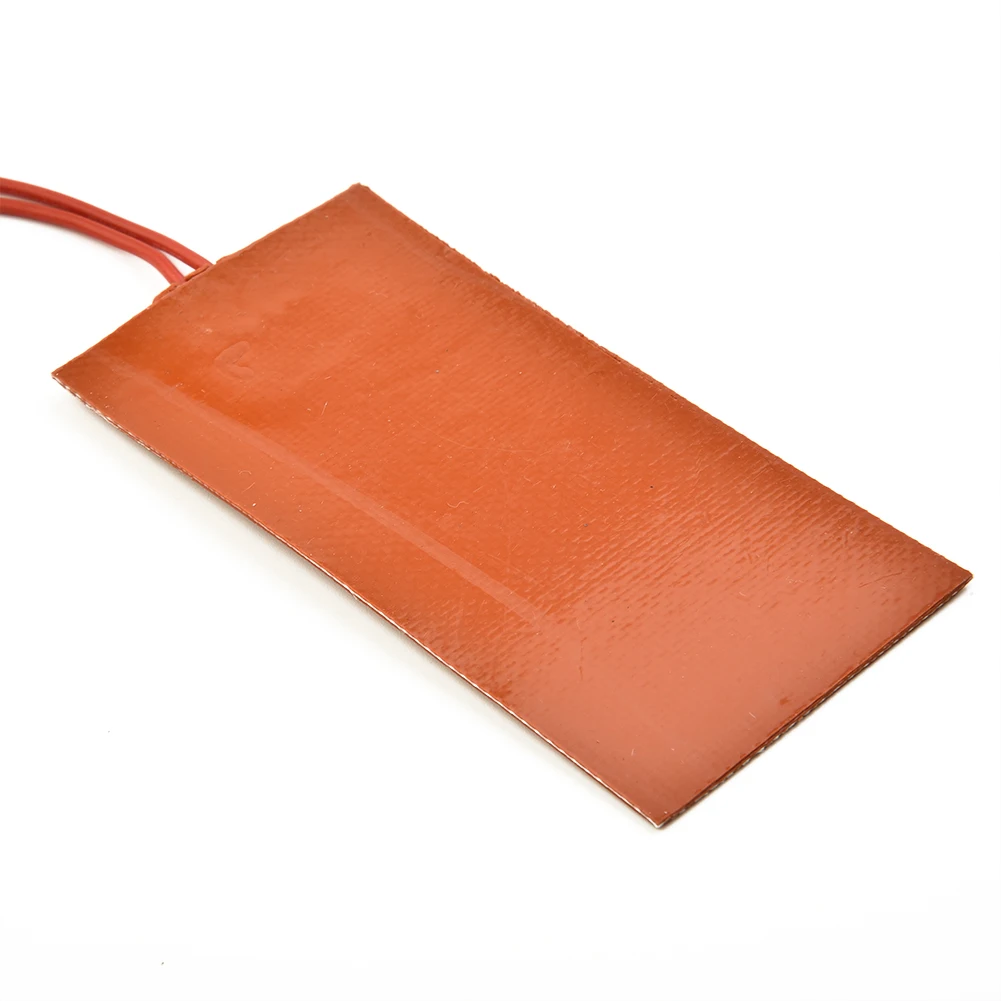 1pc 12V 15W Silicone Heater Pad Fast-Heating For 3D Printer Car Fuel Tank Heating Mats Safe Heating Warmer Pad