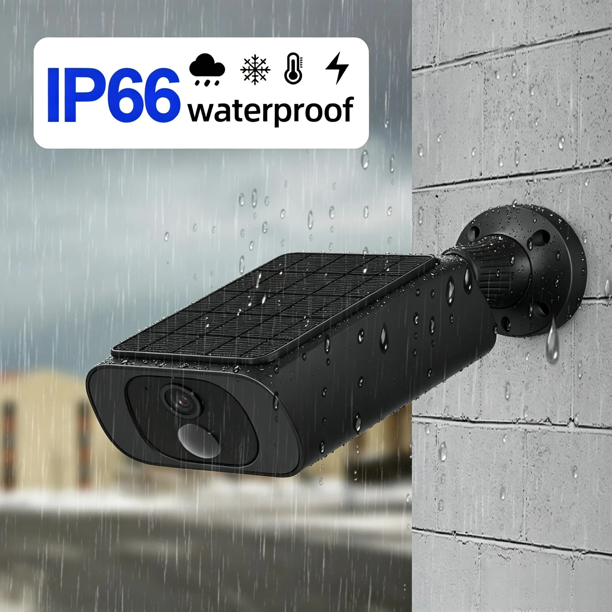 4MP Outdoor Solar Camera 2.4/5GHz Dual Band WiFi Ultra Standby Time PIR Motion Light Color Night Vision Human Detect Battery Cam