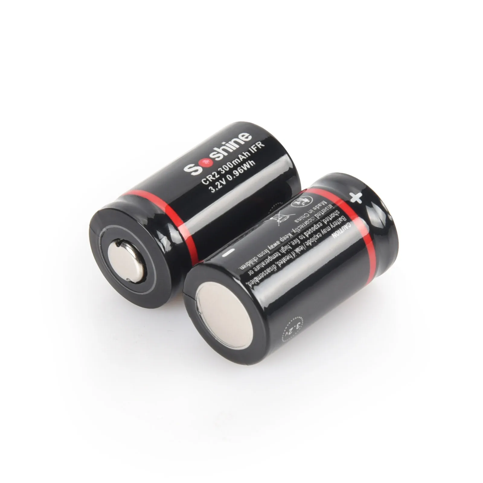 SOSHINE-Batterie aste CR2 veFePo4, 300mAh, 3.2V, 15266 mAh, 300mAh, 24.com, 2000 temps de décharge, lampe de sauna