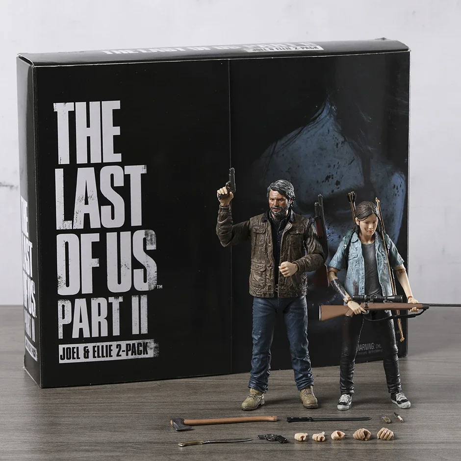 NECA The Last of Us II Joel & Ellie Collectible Action Figure Model Toy 2pcs/set