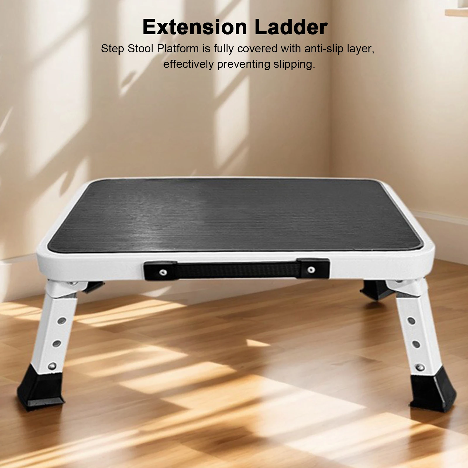 

1 Step Folding Anti-Slip Step Stool with Wide Pedal Lightweight Step Stool Collapsible Folding Step Stool for Household Office