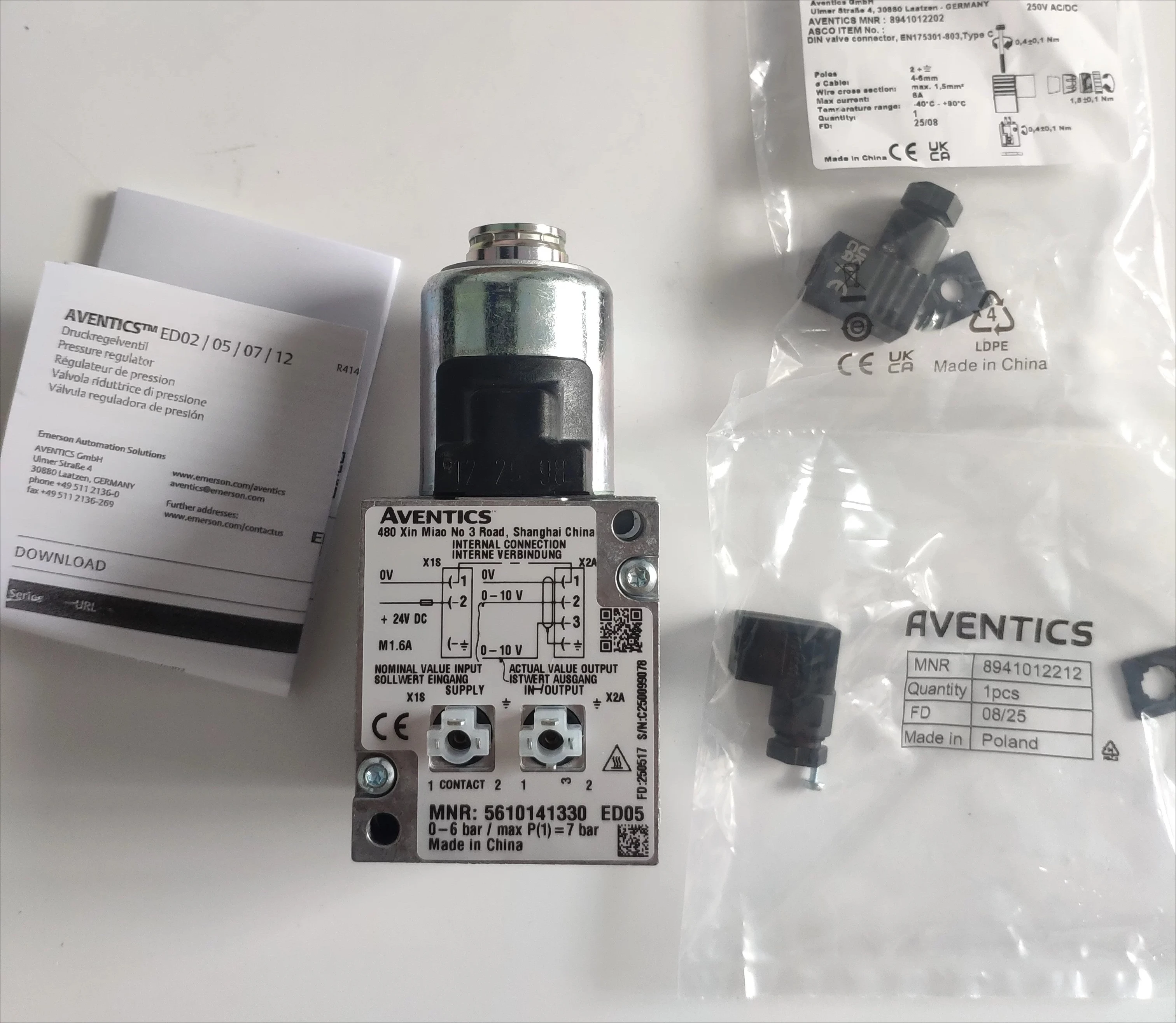 AVENTICS 6bar Proportional Valve R414002004, R414002005, 5610141330, 1PCS