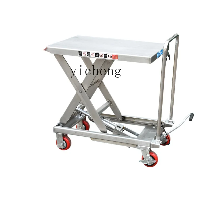 

ZC 304 Stainless Steel Hydraulic Lift Flat Wagon Lift Truck Lift Cart