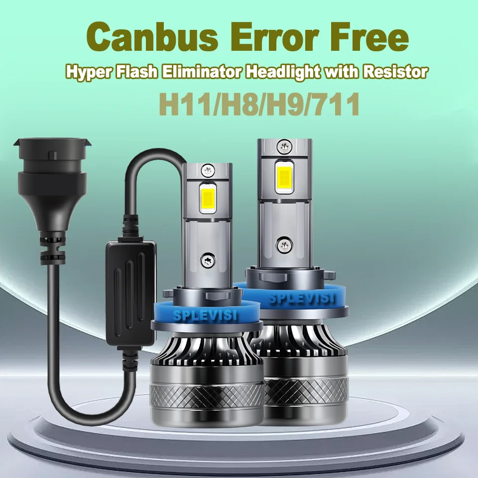 

Brand New 40000LM/Pair H11 H8 H9 711 Car LED Headlight High/Low Beam Bulbs Canbus Error Free CSP 3570 12V 200W 6000K White Bulbs