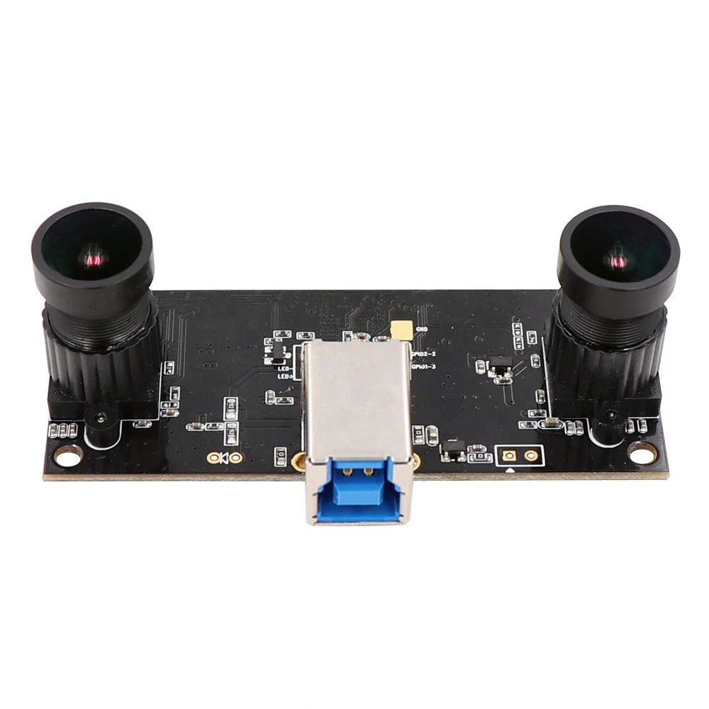 3D Stereo High Speed USB3.0 OTG Free Dual Lens Camera Module with Synchronization Images 1.3MP Resolution Plug&Play