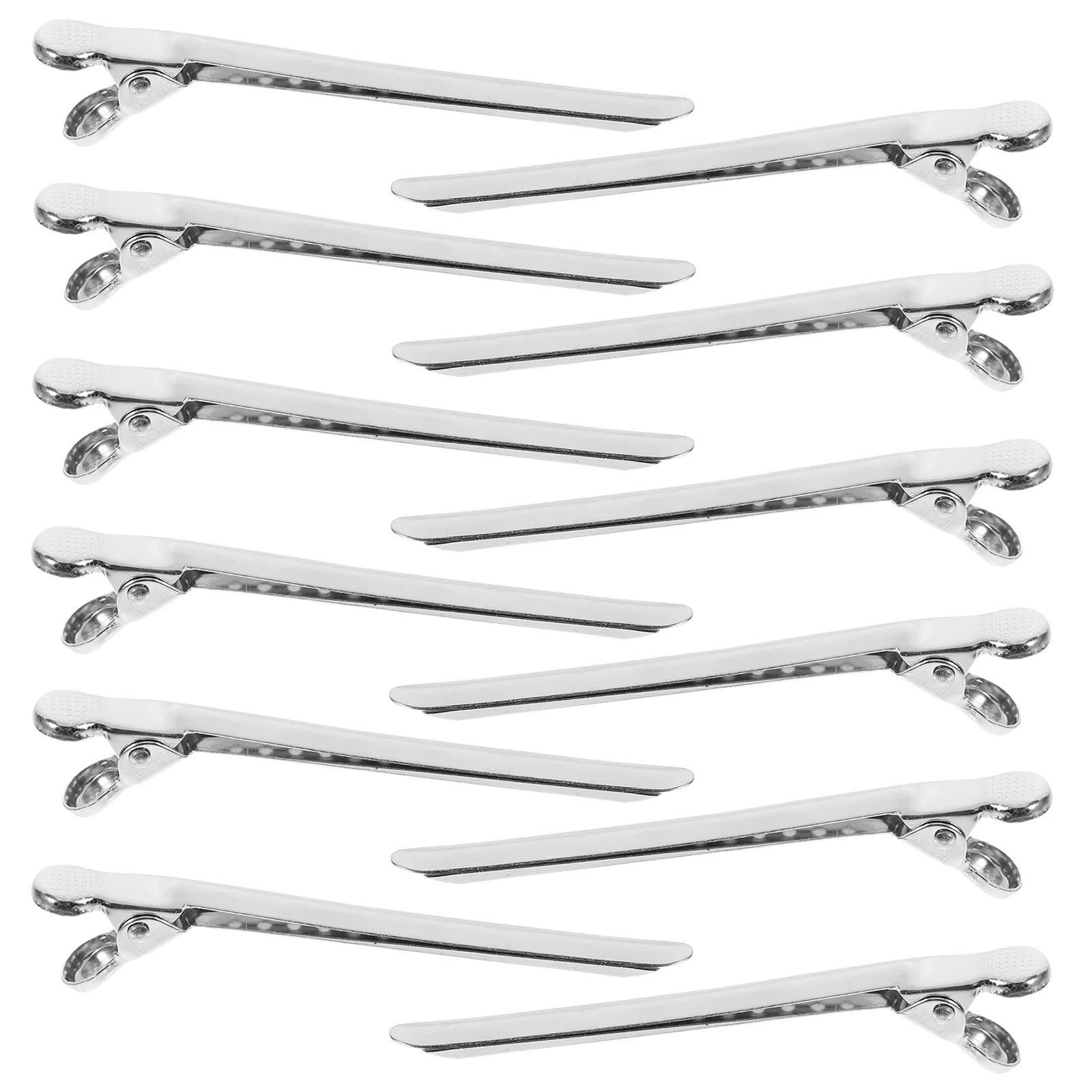 

12pcs Metal Hair Clips Barber Styling Salon Sectioning Clips Anti-Slip Hairdressing Barrettes For Cutting Hair