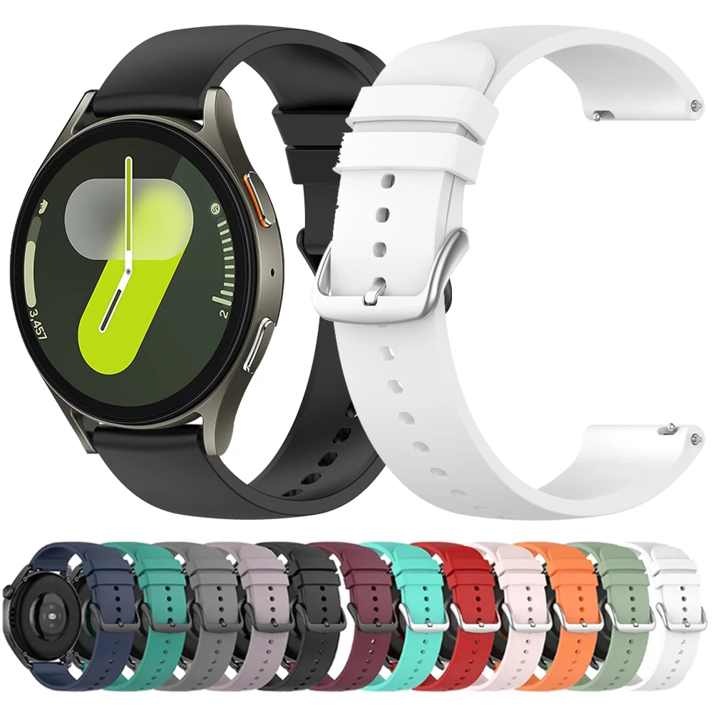 Silikon-Sportarmband für Samsung Watch 7 LTE 6 5 Pro 44 mm 40 mm 45 mm Armband für Galaxy Watch 6Classic 43 mm 47 mm Bandarmbänder