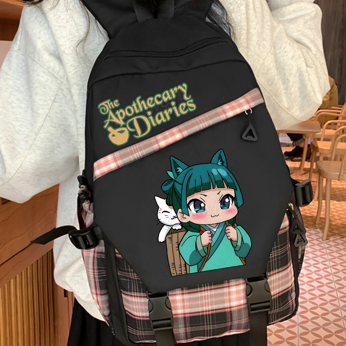 

The Apothecary Diaries Backpack Anime The Apothecary Diaries Backpack for Teenage Girls Schoolbag Outdoor Street Anime Backpacks