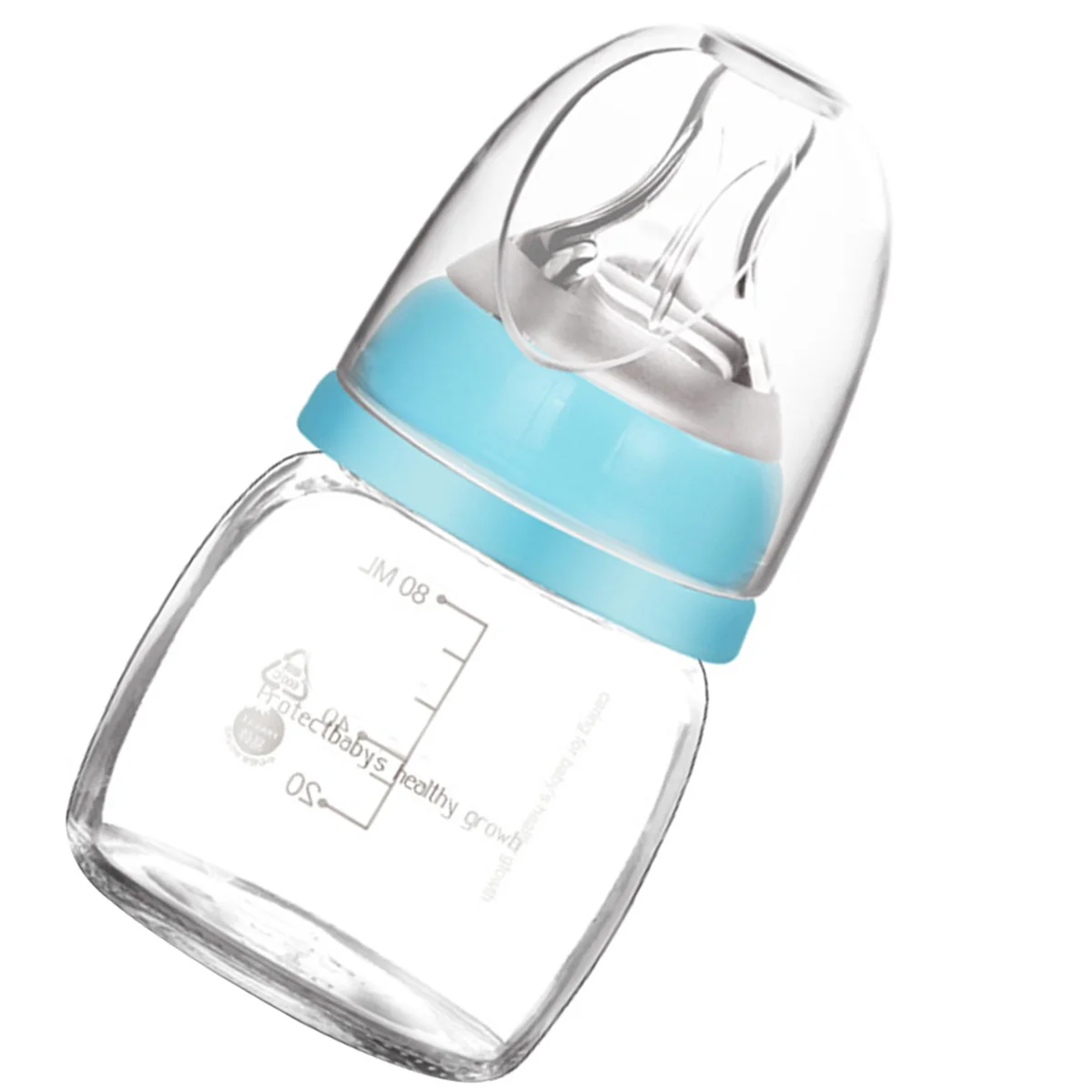 

1Pcs 80ml Baby Nursing Bottle Small Portable Feeding Bottle Anti-Flatulence Design Newborn Milk Feeder Easy Clean