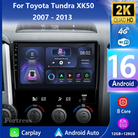 Android 16 Car Radio For Toyota Tundra XK50 2007 - 2013 Sequoia XK60 2008 - 2017 Multimedia Video Player Carplay Auto 4G WIFI BT