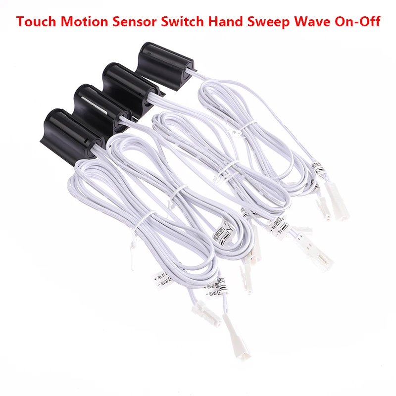 Touch Motion Sensor Switch Hand Sweep Wave On-Off 12V-24V IR Movement Sensing for Closet Cabinet Light Wardrobe Door Drawer Lamp