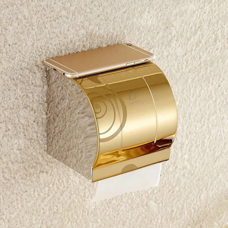 Stainless Steel Wall Toilet Paper Roll Holder Self Adhesive Holder Towel Rack