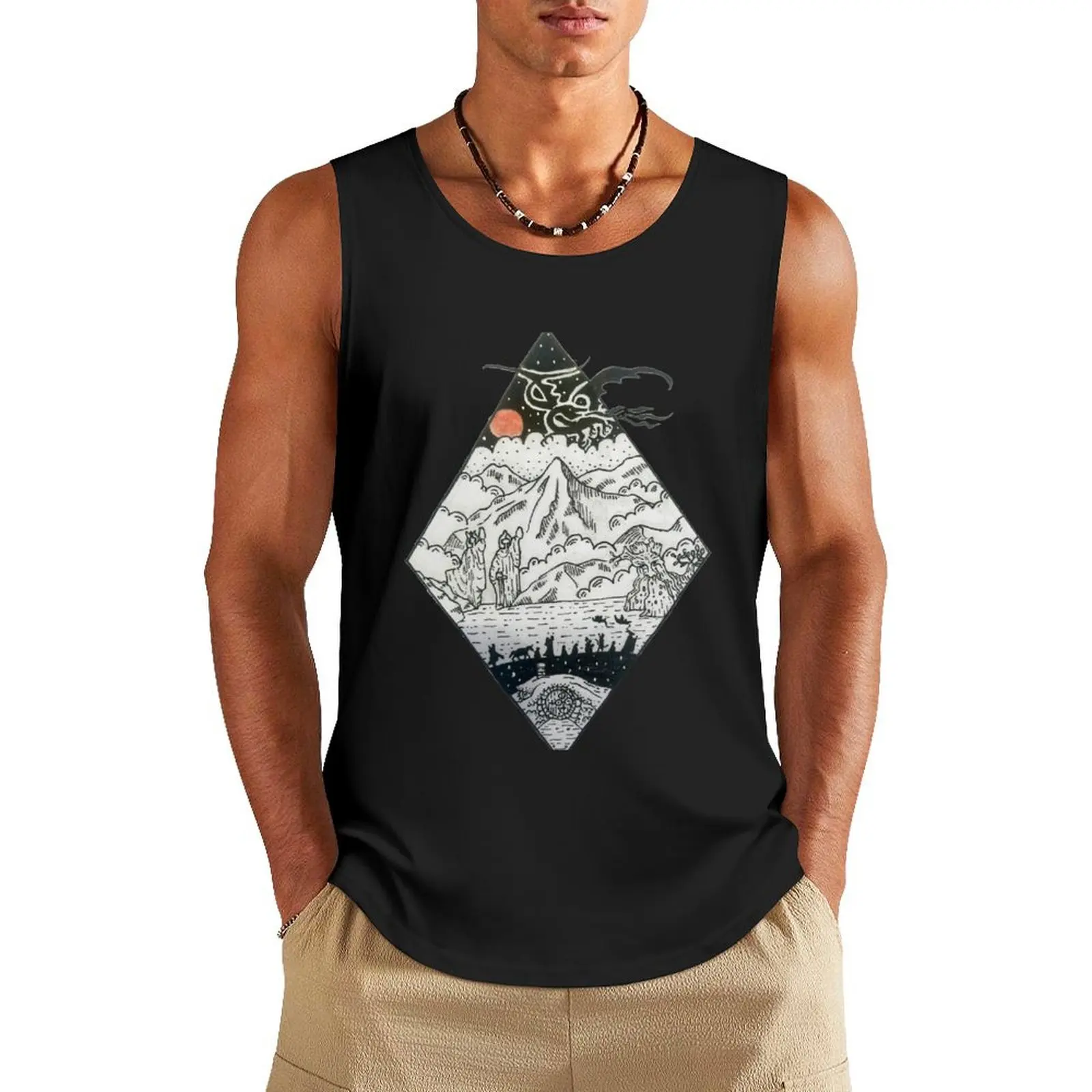 

Let's go on an adventure! Tank Top bodybuilding t-shirt sleeveless shirt man Vests