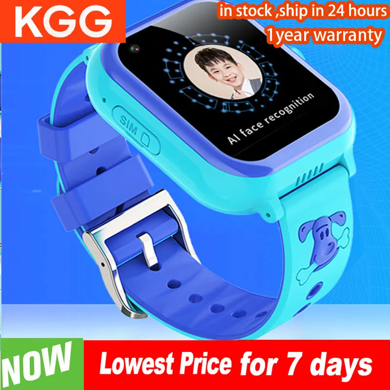 4G Kids Smart Phone Watch GPS WIFI LBS Location 1G+8G Call Back Monitor SOS Tracker Waterproof APP Download Clock Christmas Gift