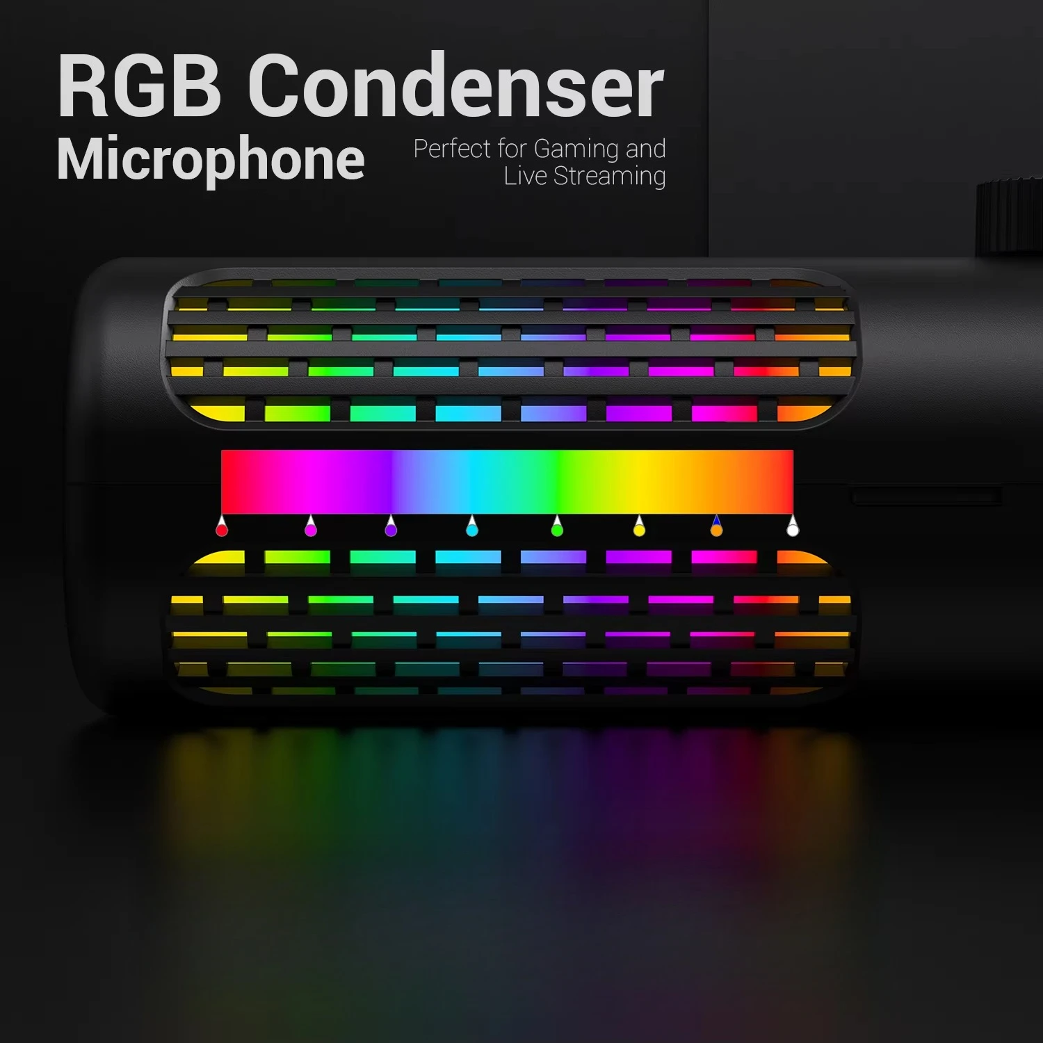 Capacitive USB Gaming Microphone Desktop Professional Studio Microphone with Tripod
