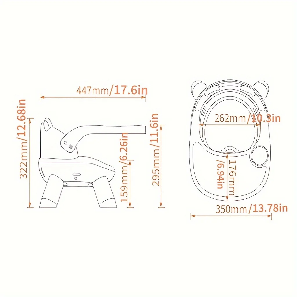 Silla elevadora de alimentación multifuncional de lujo, refuerzo portátil ajustable en los asientos para regalos de viaje, fácil de limpiar