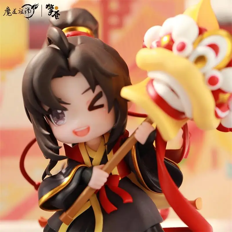 Original Grandmaster Of Demonic Cultivation Wei Wuxian Lan Wangji Action Figures Dolls Spring Festival Q Version Model Toys Gift