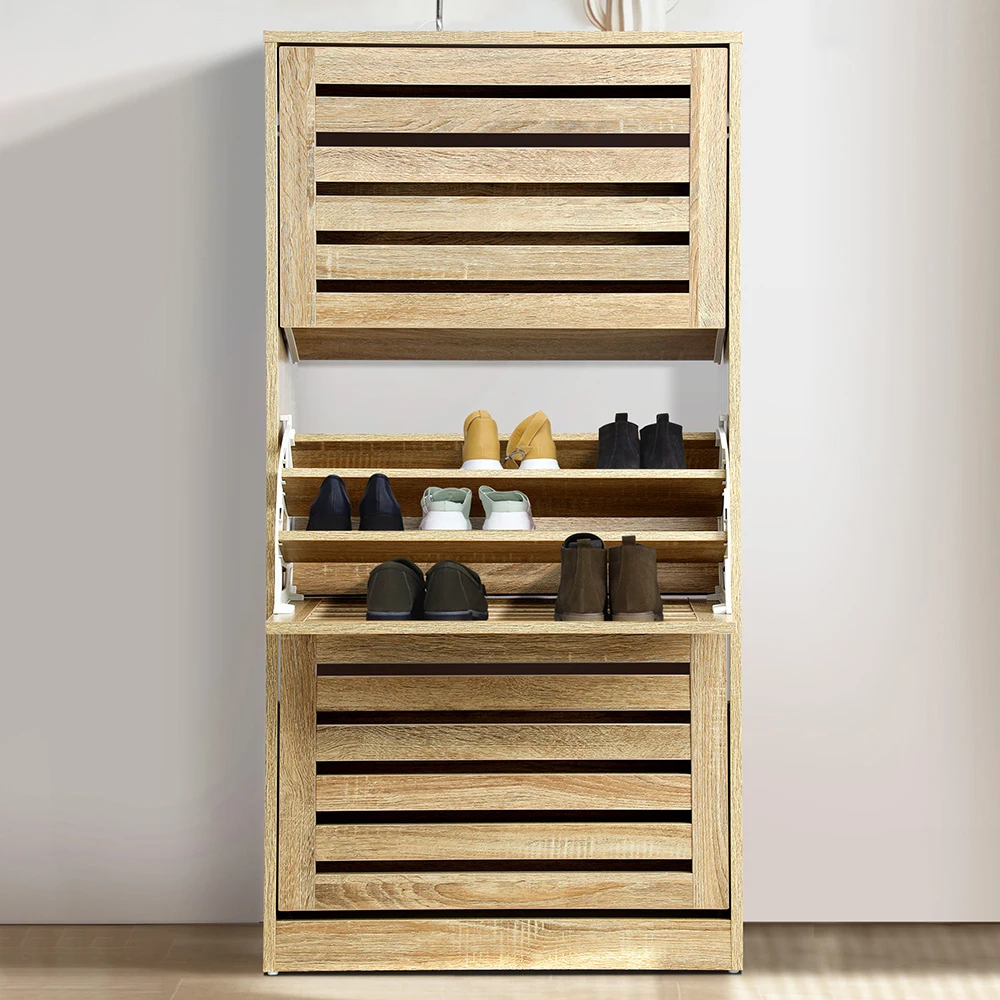 

xx-Modern Wooden Shoe Storage Cabinet 45-Pair Shoe Rack for Living Room Furniture*