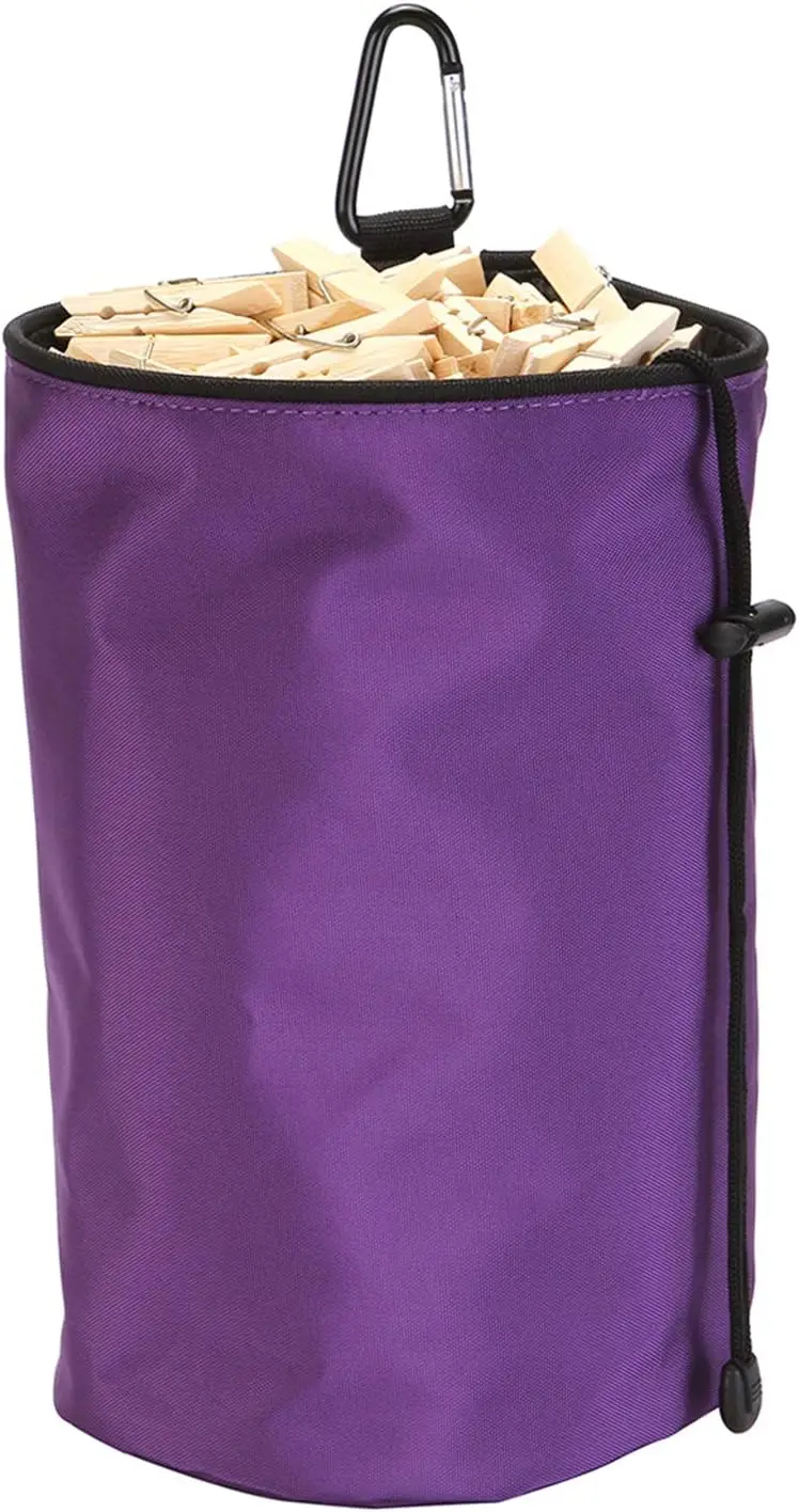 

Dust-Proof Clothespin Bag, Hanging Clothesline Organizer, Heavy Duty Oxford Fabric, Holds 150+ Pins