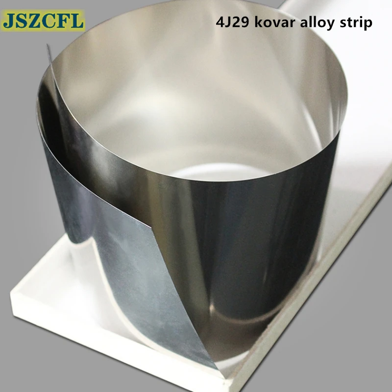 

1M 4J29 kovar alloy strip thick 0.1mm-1.2mm 4J29 iron nickel alloy foil Kovar29 alloy sheet for Electric vacuum components