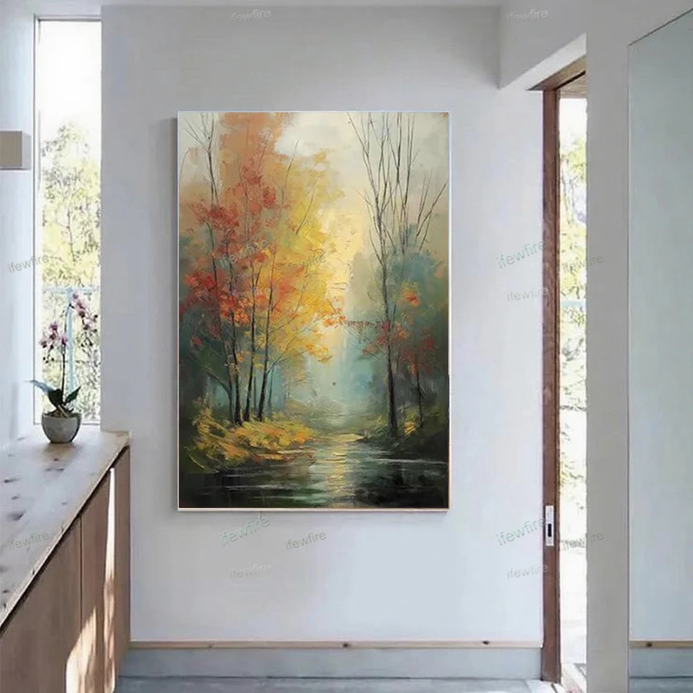 

100% Handpainted Flowers Oil Paintings Abstract Canvas Painting Modern Wedding Decor Wall Landscape Pictures Canvas Home Decor
