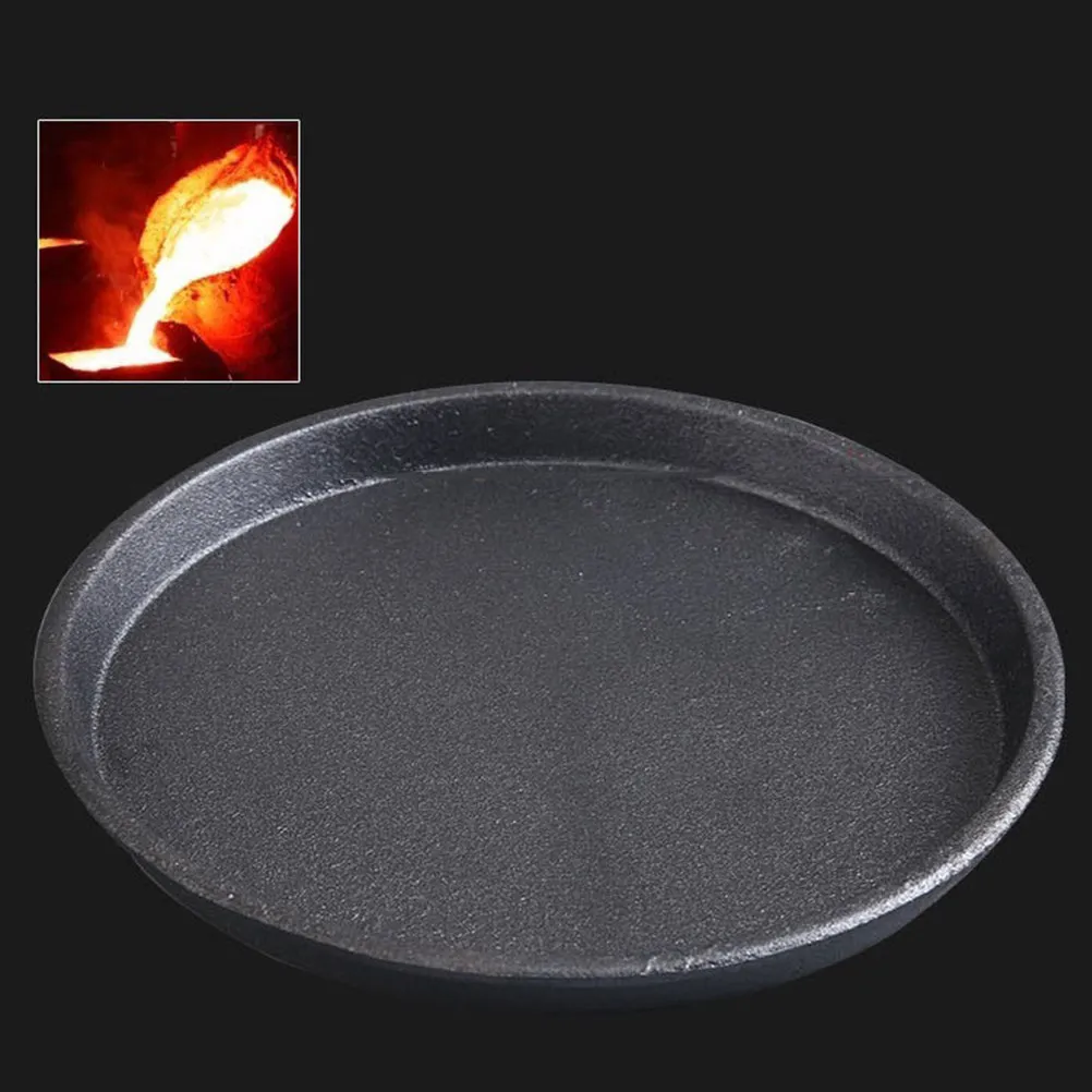 

Набор из 1 круглой жаровни для стейков с антипригарным покрытием, утолщенная чугунная сковорода для гриля, блюдо для приготовления барбекю, поднос для сервировки для домашней кухни, инструменты для гриля