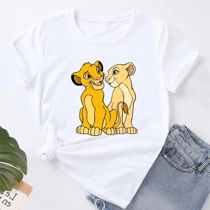 Summer Hakuna Matata Children T Shirt Harajuku Lion King Cotton Tshirt Boy Girl Clothes Cartoon Graphic Printed Baby Kid Top Tee